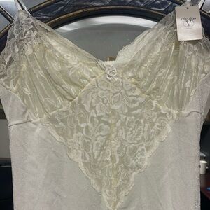 Valentino Intimo - vintage négligée slip lingerie nightgown lace large NWT L